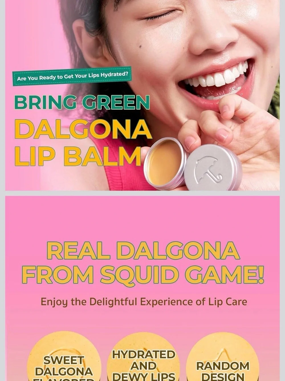 Dalgona Lip Balm from Squid Game